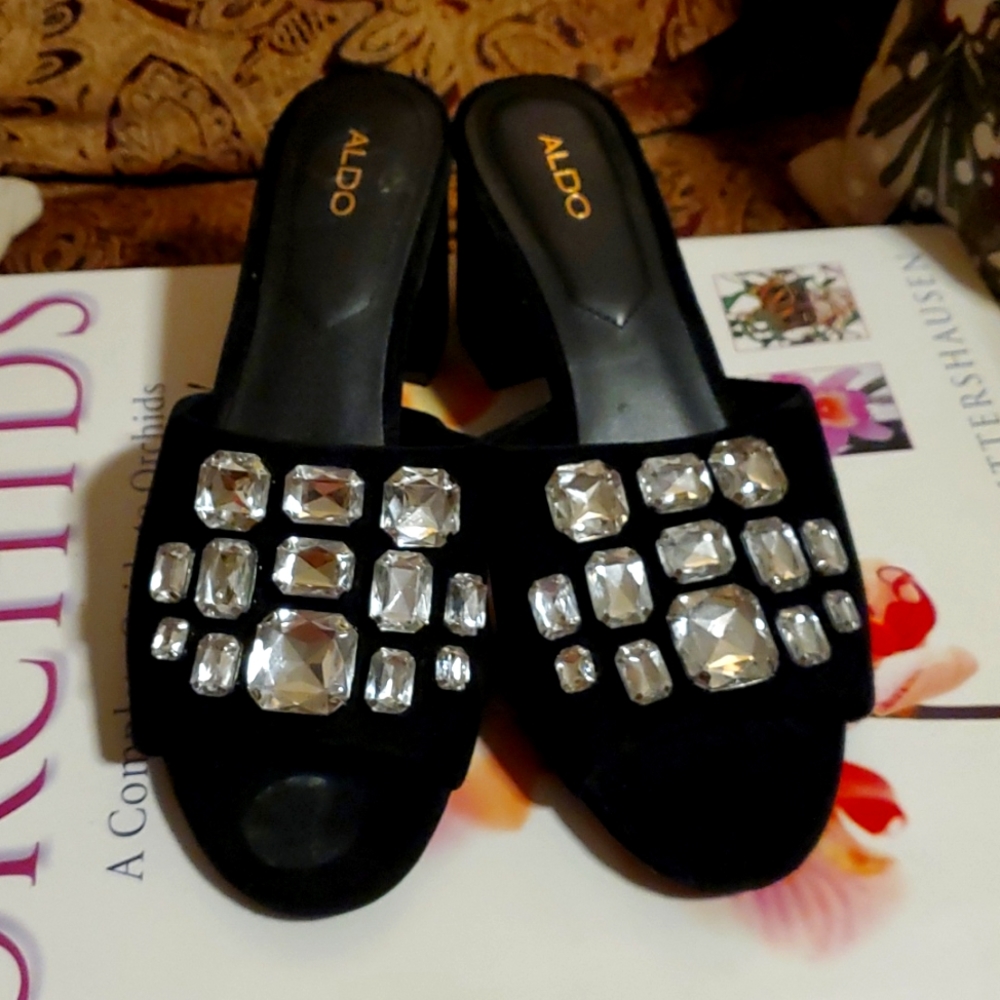 Aldo Black Heels Woman's Size 8